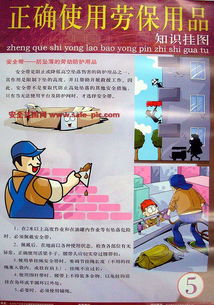 正确使用劳保用品知识挂图 安全图书,正确使用劳保用品知识挂图